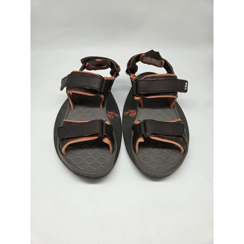 THE SHORE SHOE TSS Men Women Brown orange Stability Sandals SZ M9 W11 beach
